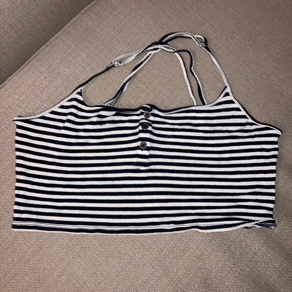 Striped Cropped Top